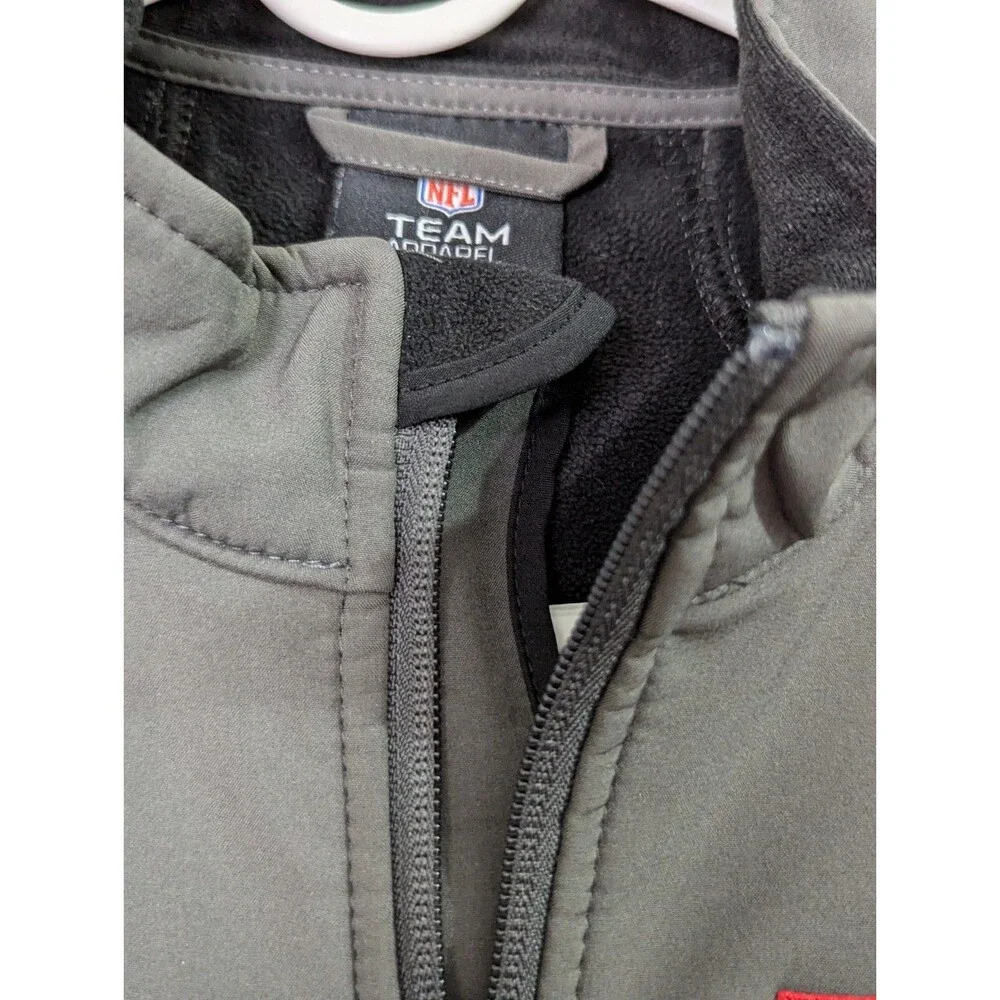 NFL Team Apparel New York Giants Full Zip Jacket Youth Small 8 Fleece Gray
